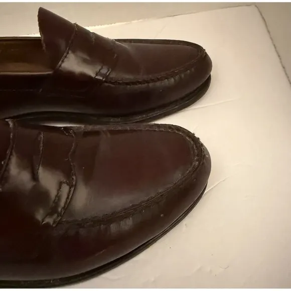 G.H. Bass &amp; Co. Weejuns Men's Leather Penny Loafers Size 8.5 Wine/Burgundy
