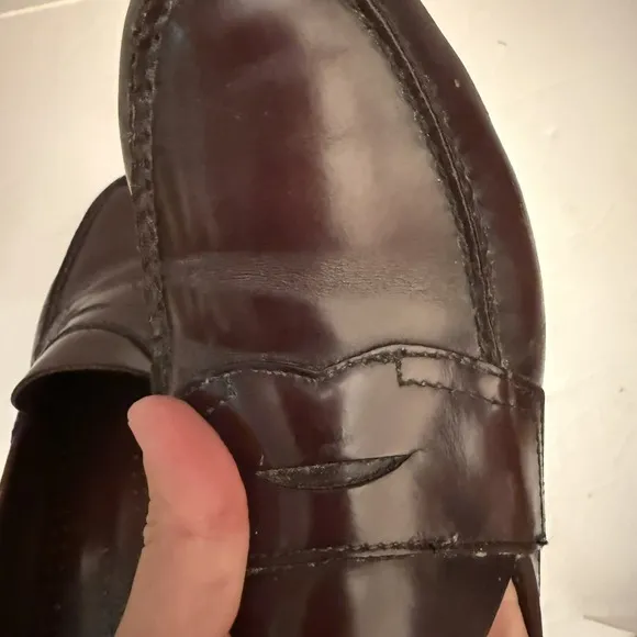 G.H. Bass &amp; Co. Weejuns Men's Leather Penny Loafers Size 8.5 Wine/Burgundy