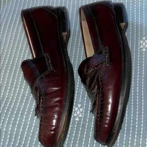 🌹G.H. Bass Buckle Leather Loafers