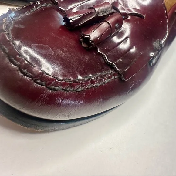 G.H. Bass Weejuns Burgundy Wine Leather Loafers, 8