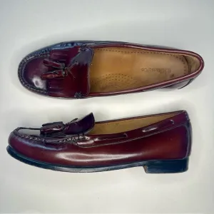 G.H. Bass Weejuns Burgundy Wine Leather Loafers, 8