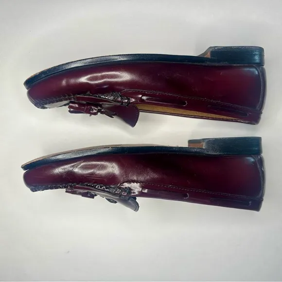 G.H. Bass Weejuns Burgundy Wine Leather Loafers, 8