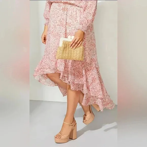 Gianni Bini 10 Leather Retro Platform Block Heel Chic Modern Dress Sandals