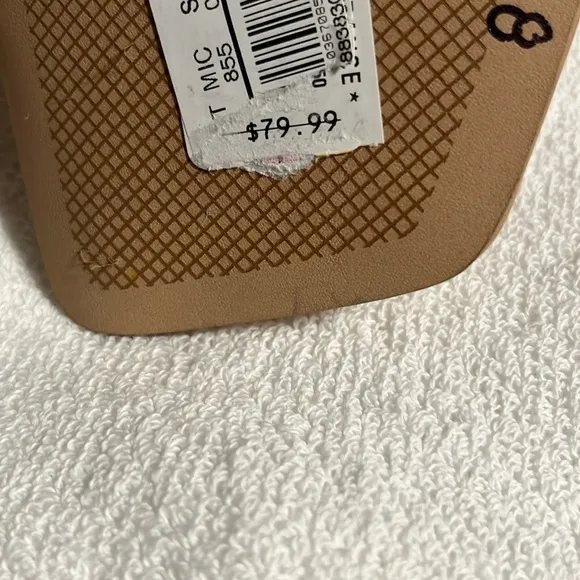 Gianni Bini Elegant Tan Block Heel Sandals