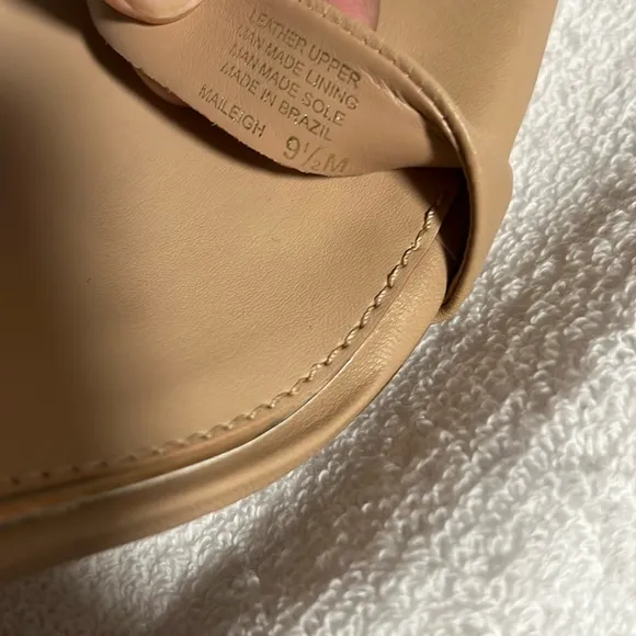 Gianni Bini Elegant Tan Block Heel Sandals