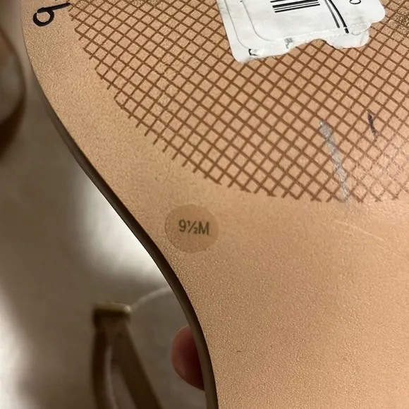 Gianni Bini Elegant Tan Block Heel Sandals