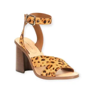 Gianni Bini Marilane Leopard Calfhair Sandals Size 7 New