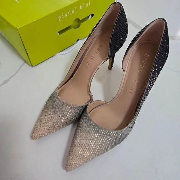 Gianni Bini Therry Rhinestone D'Orsay Pump Shoes size 9.5 New