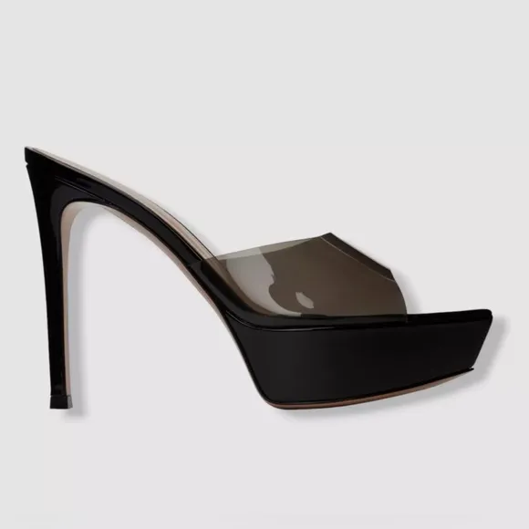 Gianvito Rossi Women's Black Betty Platform Sandal Shoes 39.5 EU/9.5 US