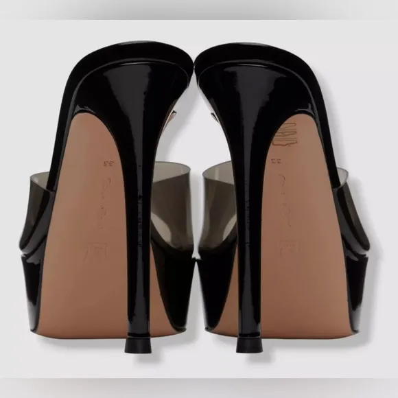 Gianvito Rossi Women's Black Betty Platform Sandal Shoes 39.5 EU/9.5 US