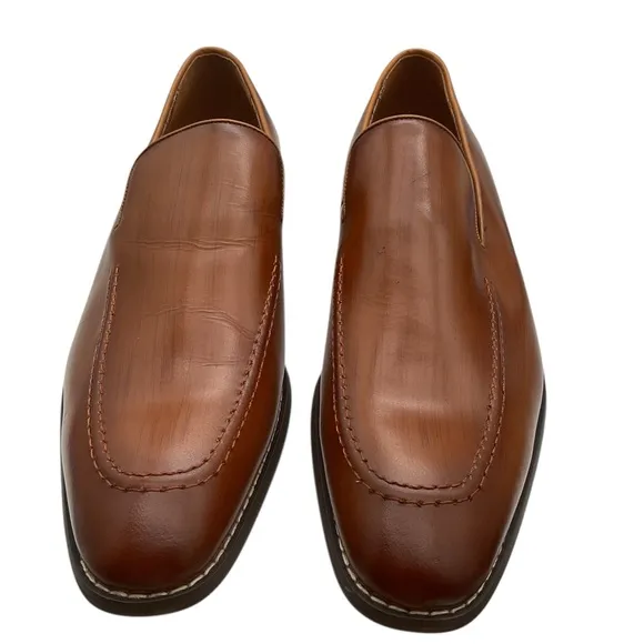 Giorgio Brutini Elegant Brown Leather Men's Loafers size 12 M