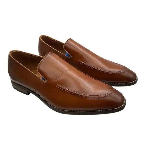 Giorgio Brutini Elegant Brown Leather Men's Loafers size 12 M