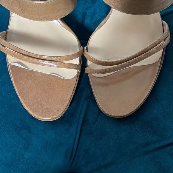 GIORGIO ARMANI BEIGE SANDALS SZ 9