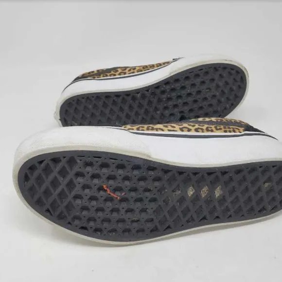 Girl's 1.5 Vans Old Skool platform leopard shoes