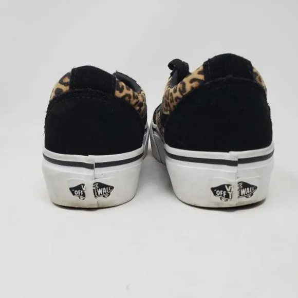 Girl's 1.5 Vans Old Skool platform leopard shoes
