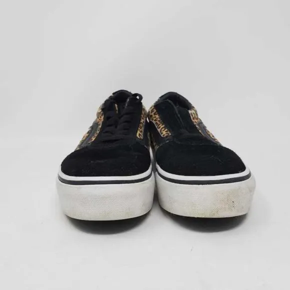 Girl's 1.5 Vans Old Skool platform leopard shoes