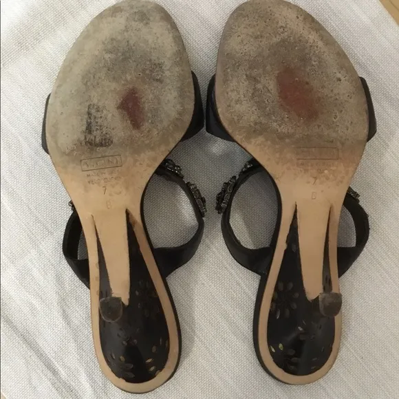 Giuseppe Zanotti Heel Slide Jewel Sandals Sz.7B