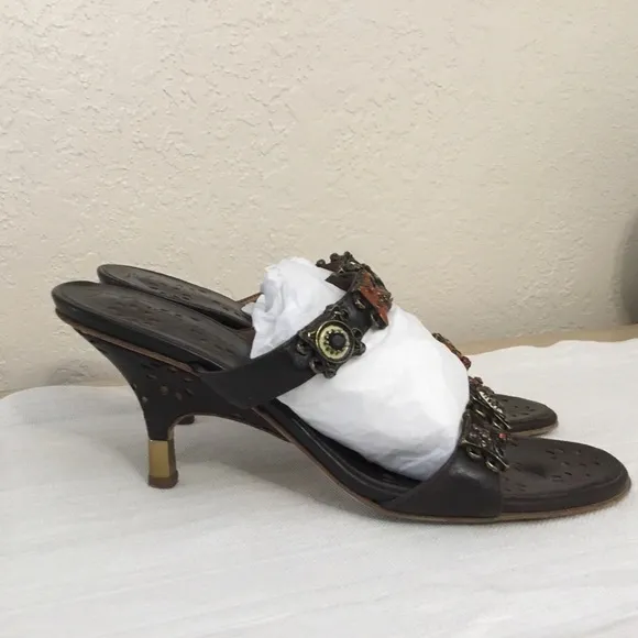 Giuseppe Zanotti Heel Slide Jewel Sandals Sz.7B