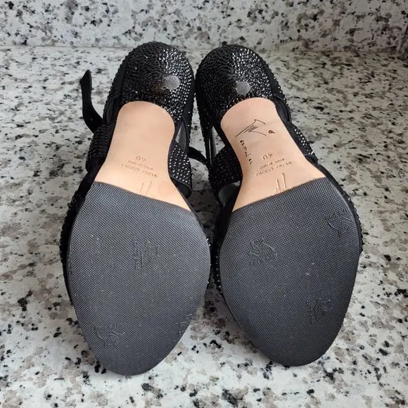Giuseppe Zanotti heels embellished with crystals EU Sz 40 Mint condition