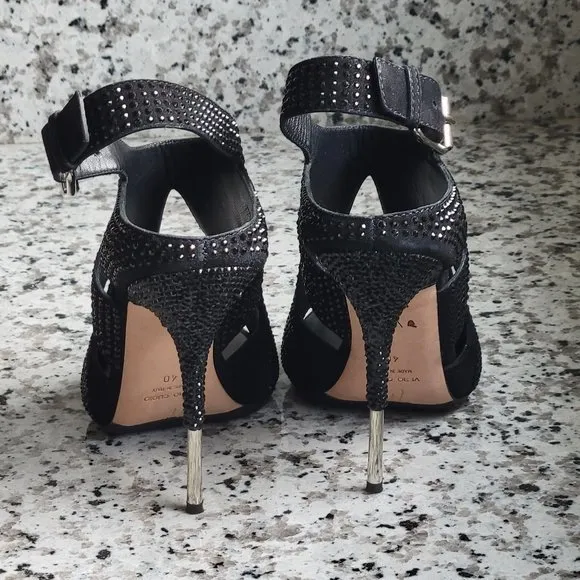 Giuseppe Zanotti heels embellished with crystals EU Sz 40 Mint condition