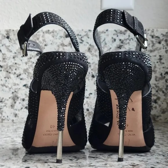 Giuseppe Zanotti heels embellished with crystals EU Sz 40 Mint condition