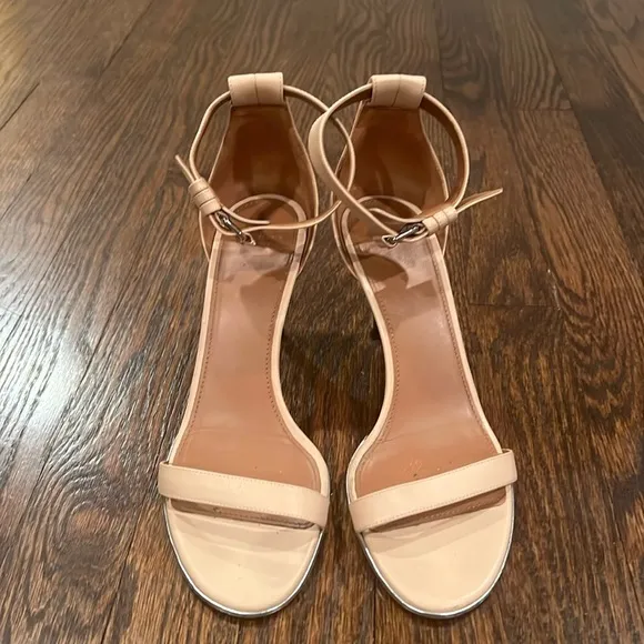 Givenchy Beige Leather Nadia Ankle Cuff Sandals Size 38