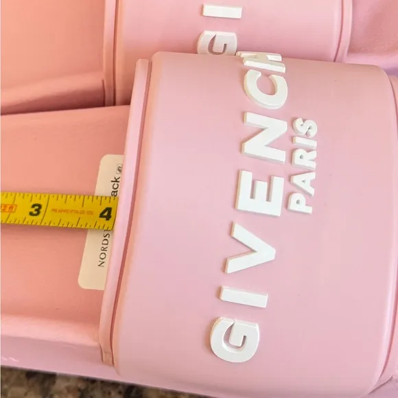 Givenchy logo Pink Platform Slides Shoes 36 6 7
