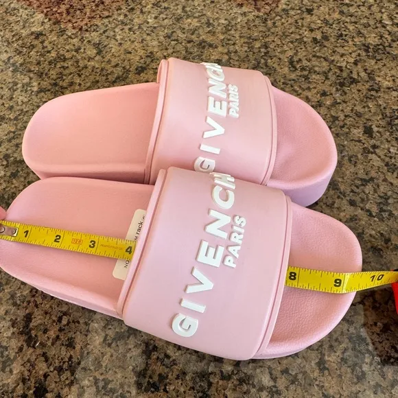 Givenchy logo Pink Platform Slides Shoes 36 6 7
