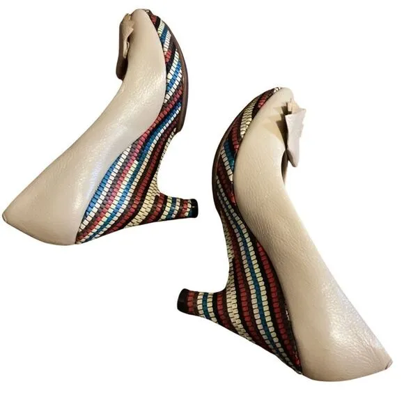 Glory Chen Rare wedge size 8 Fauna Platform Heels