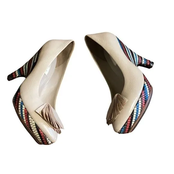 Glory Chen Rare wedge size 8 Fauna Platform Heels