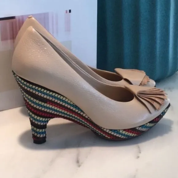 Glory Chen Rare wedge size 8 Fauna Platform Heels
