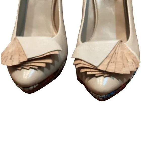 Glory Chen Rare wedge size 8 Fauna Platform Heels