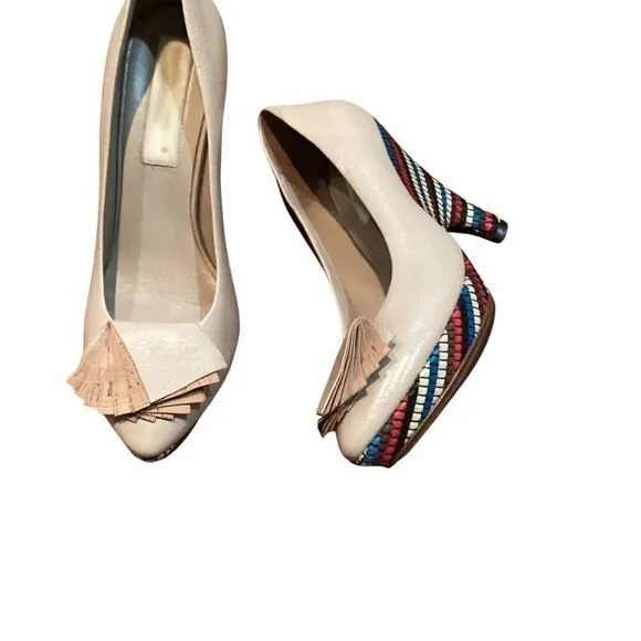Glory Chen Rare wedge size 8 Fauna Platform Heels