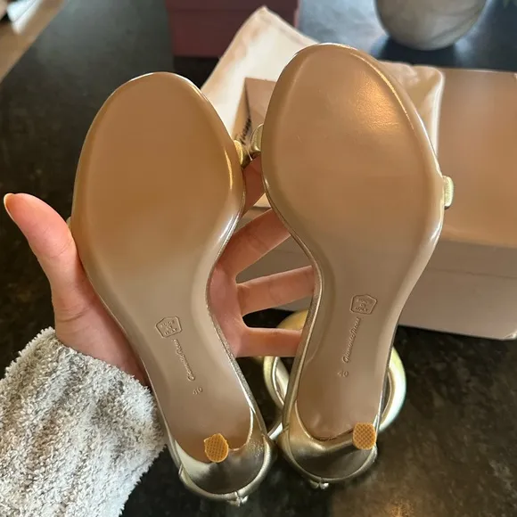 Gold Bijoux Heeled Sandals