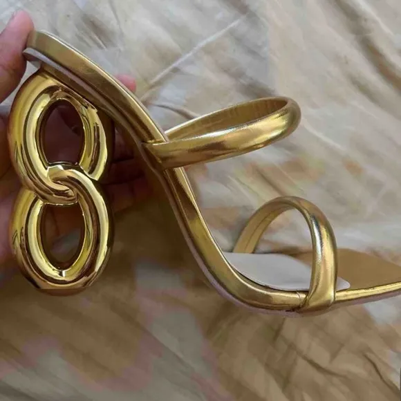 Gold Designer Women's Heels