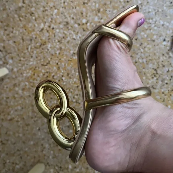 Gold Designer Women's Heels