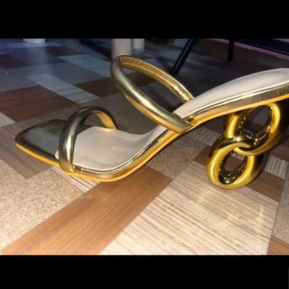 Gold Designer Women's Heels