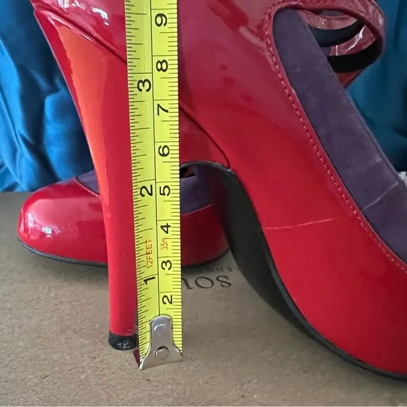 Gorgeous.Red  and Purple high heels
