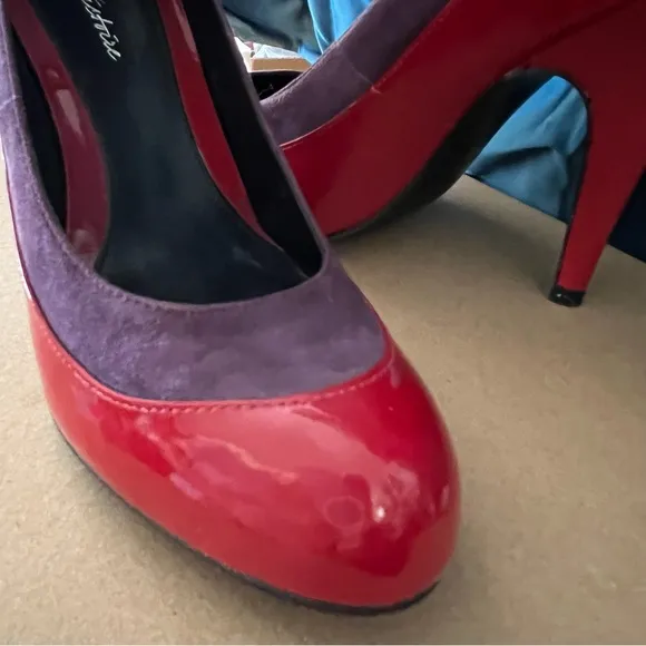 Gorgeous.Red  and Purple high heels