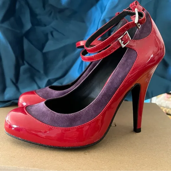 Gorgeous.Red  and Purple high heels
