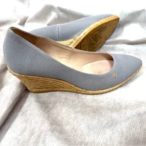 Gray Wedge Shoes with Closed Toe - Handmade in Spain
