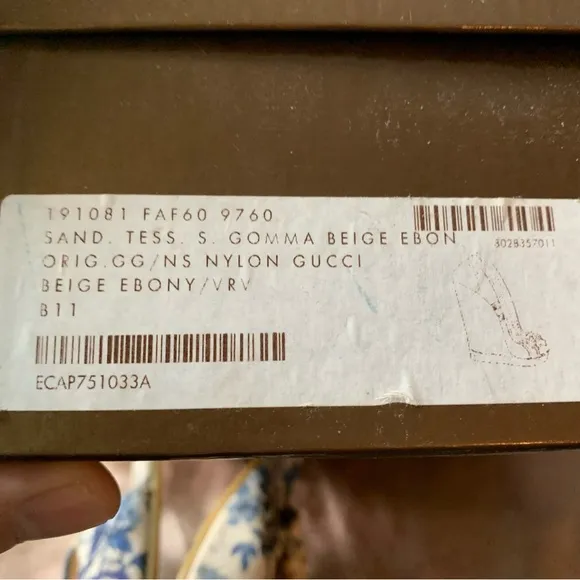 Gucci Floral Denim platform shoes