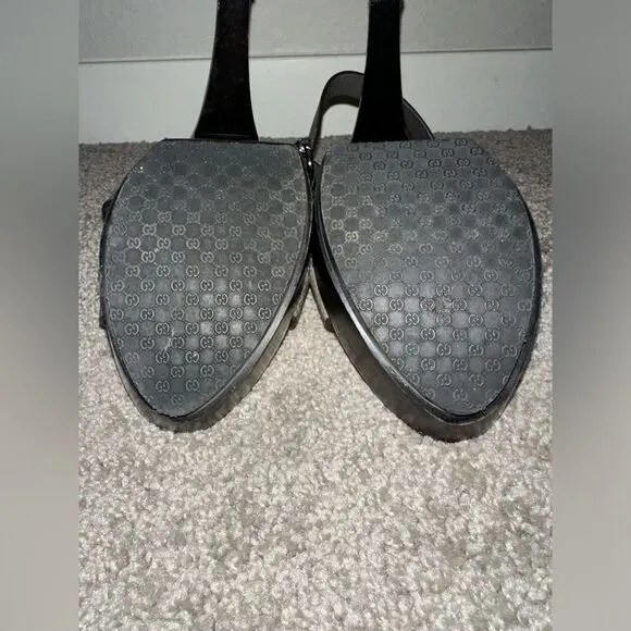 Gucci Libeccio Platform Heels, Strappy Size 39 US(9)