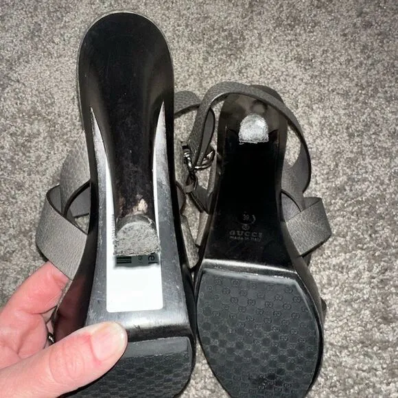 Gucci Libeccio Platform Heels, Strappy Size 39 US(9)