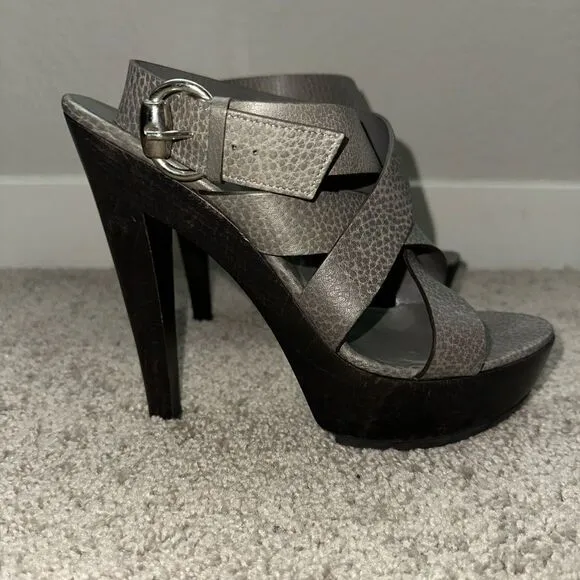 Gucci Libeccio Platform Heels, Strappy Size 39 US(9)