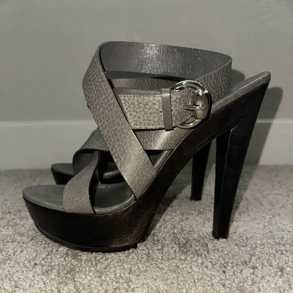 Gucci Libeccio Platform Heels, Strappy Size 39 US(9)