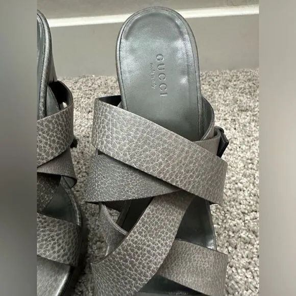 Gucci Libeccio Platform Heels, Strappy Size 39 US(9)
