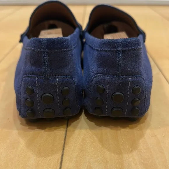 Gucci Men's Blue Suede Loafers