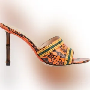 Gucci python print sandals NWT
