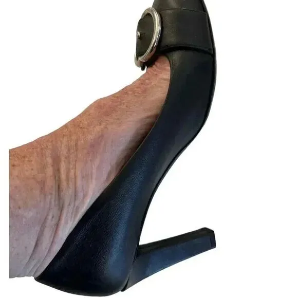 Gucci GG Black Buckle Pumps